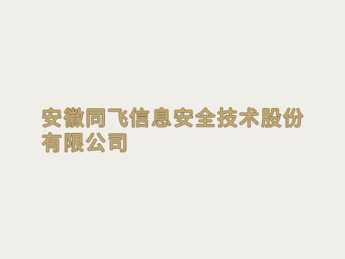 安徽同飛信息安全技術股份有限公司