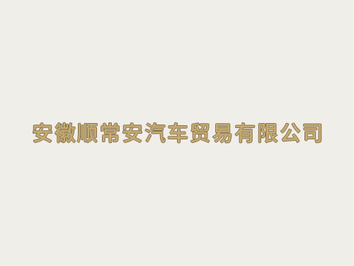 安徽順常安汽車貿易有限公司